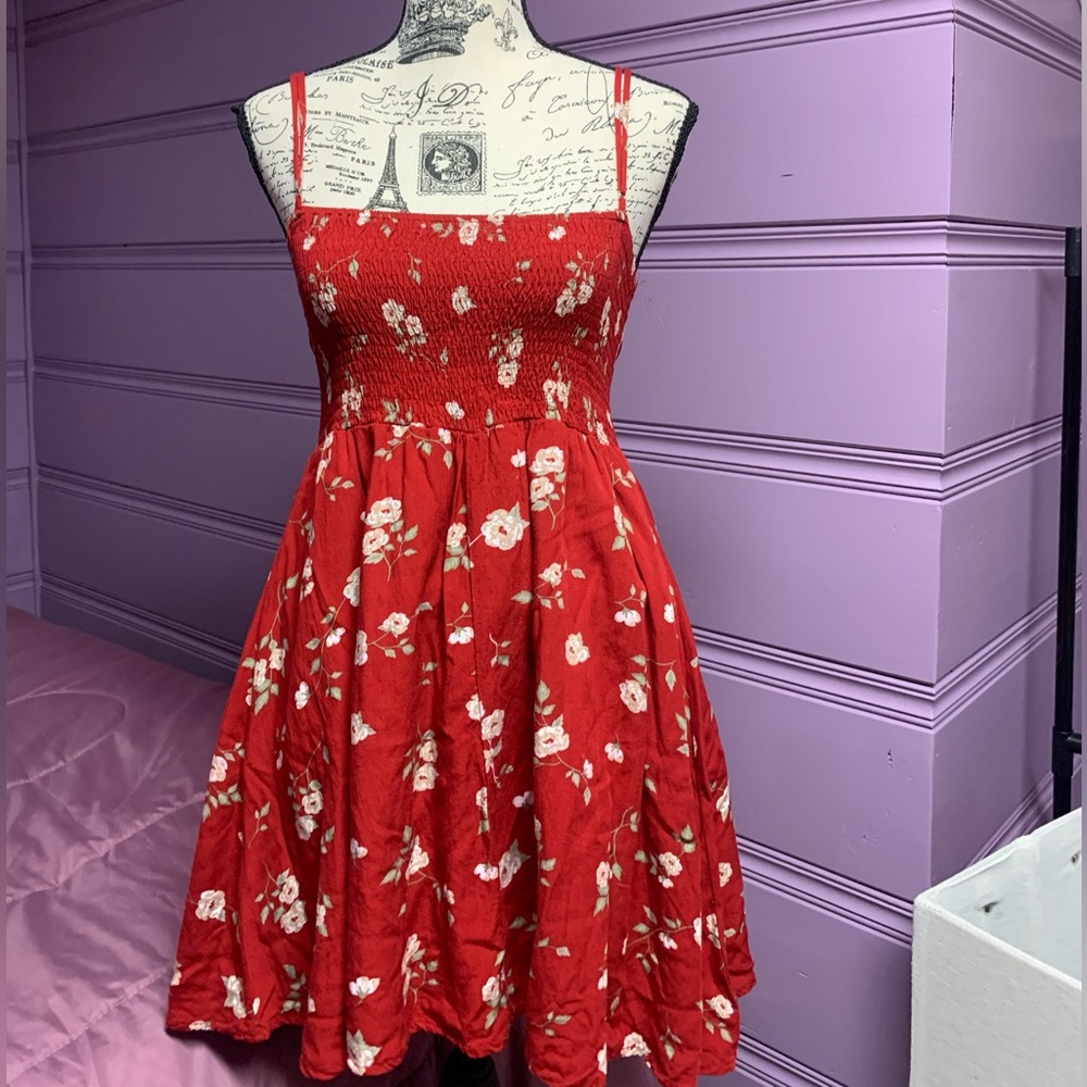 Women’s Ditsy Floral Dress Detailed frill trim Cami dress